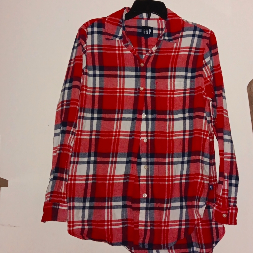 Gap Womens Boyfriend Flannel Top